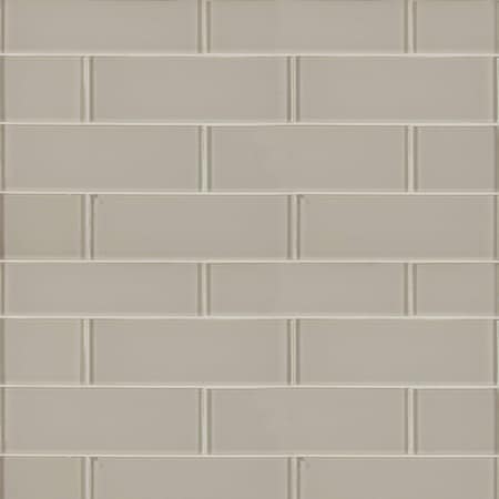 Snow Cap White 3 In. X 9 In. Glass Subway Wall Tile, 20PK